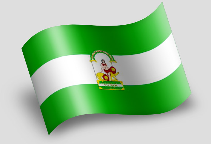 Bandera de Andalucía c/esc. - Banderas Texalia