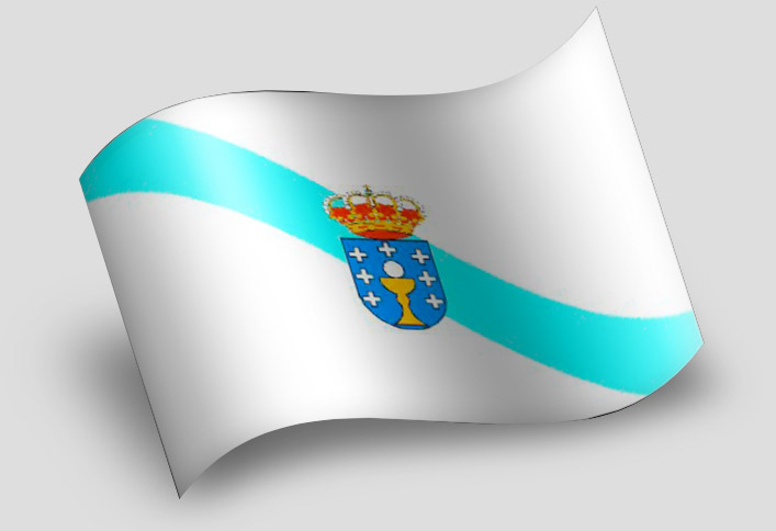 Bandera de Galicia c/esc - Banderas Texalia